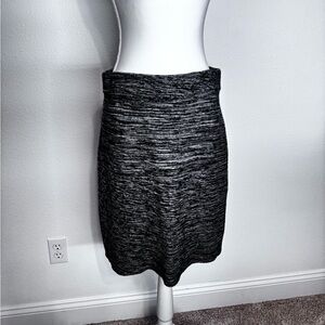 LOFT Charcoal Pencil Sweater Skirt